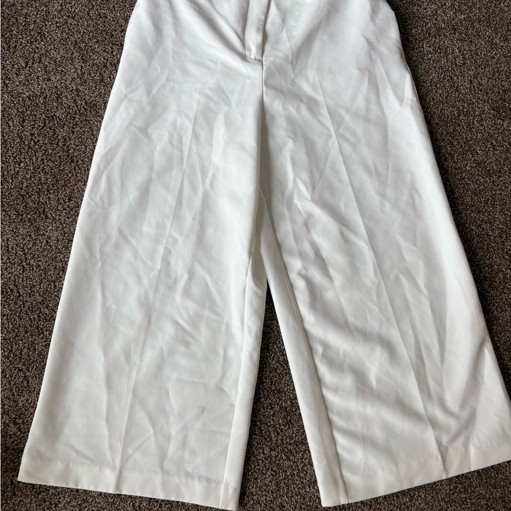 Joie Cream Wide-Leg Pants